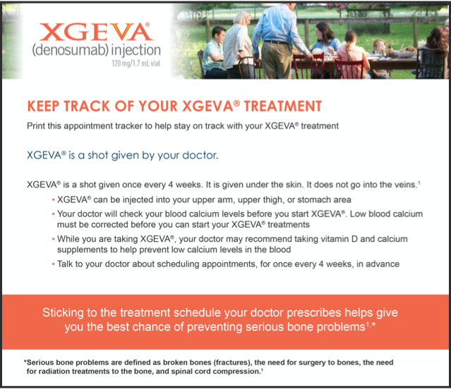 Treatment Resources & Caregiver Support XGEVA® (denosumab)