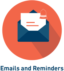 Emails and reminders